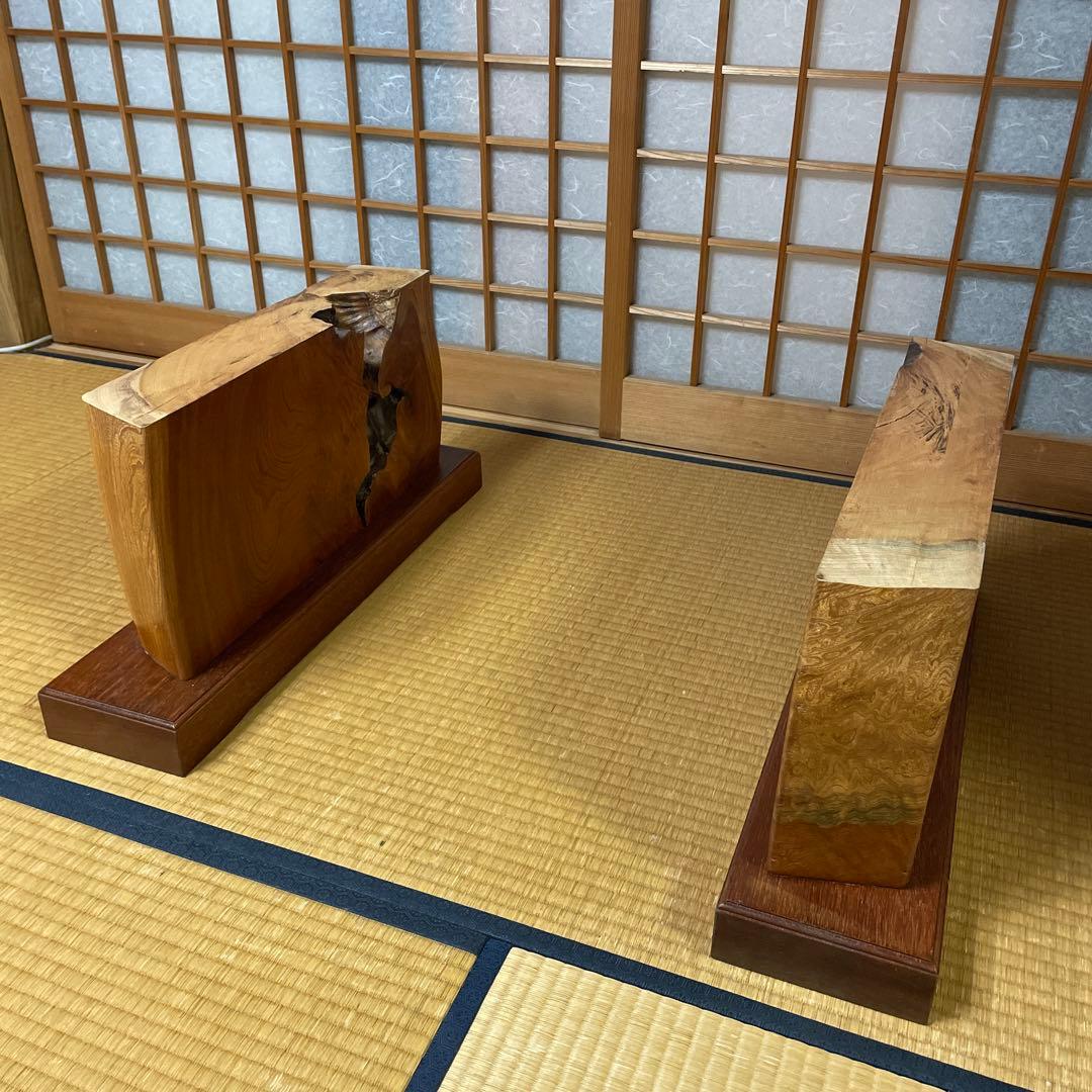 【銘木】欅 無垢一枚板 センターテーブル 注文品 特注品 珍品 昭和レトロ