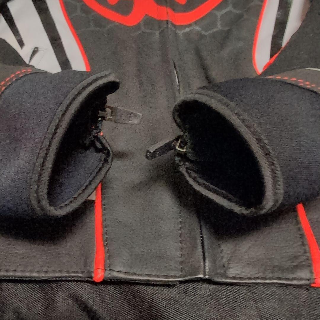 新品　ベリック　レザージャケット　52サイズ　黒／白／赤　LL　BERIK