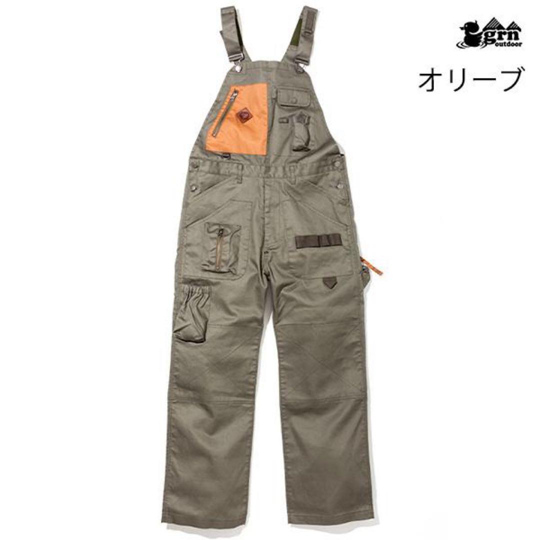 grn outdoor オーバーオール　HIASOBI BIG BEN サイズL