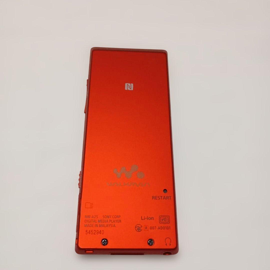 【美品】SONY　NW-A25ウォークマン　デジタルメディアプレイヤー　レッド