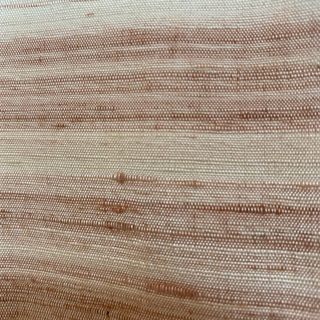 郡上紬　真綿紬　草木染　アイボリー