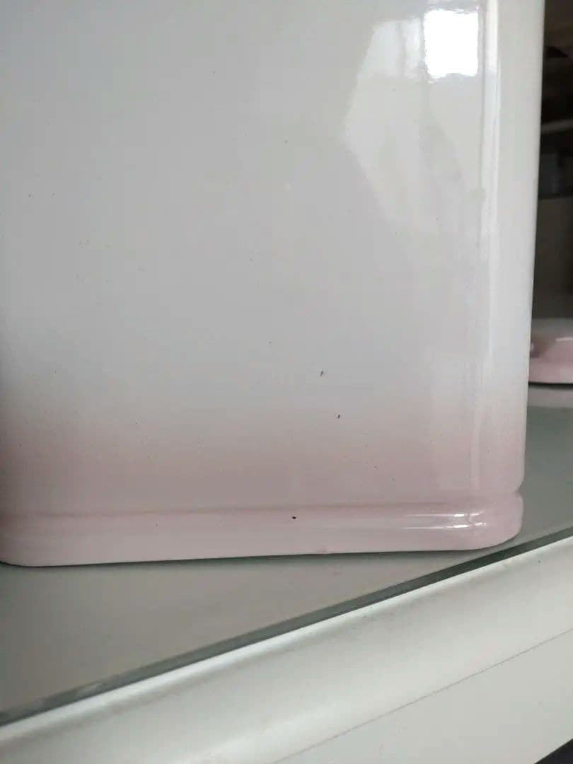 美品 イマン imane プリンセスローズ ミディ ホーロー 缶