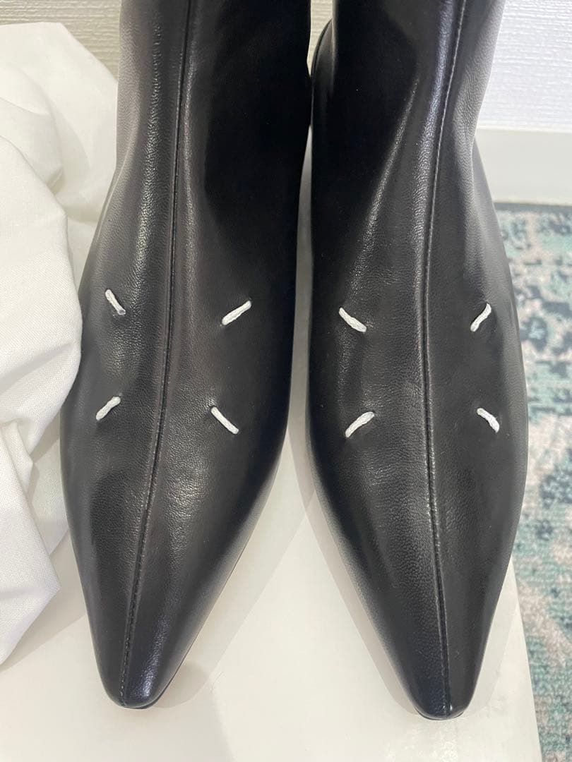 メゾンマルジェラ ショートブーツ 35 22cm margiela ロゴ