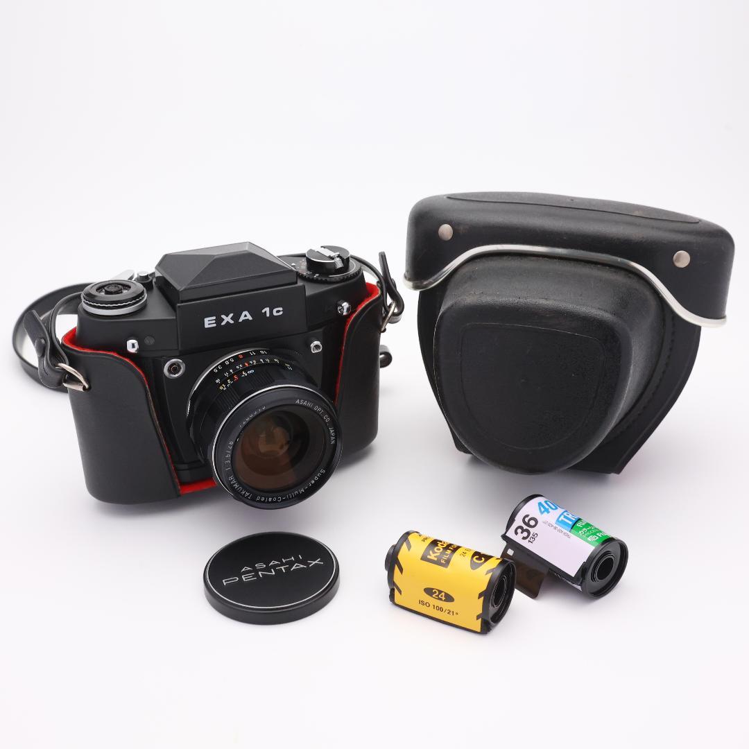 ihagee EXA 1c M42 TAKUMAR 28mm F3.5 ケース付