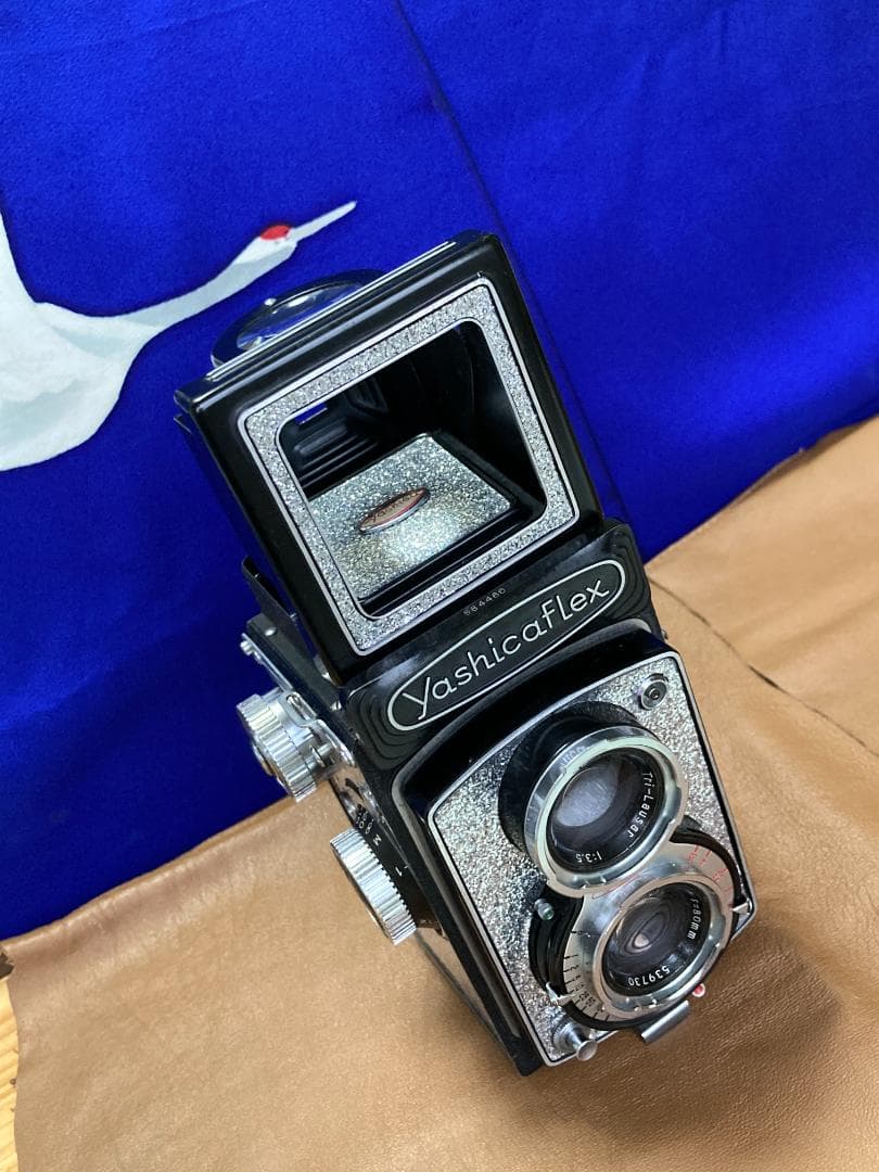 整備済 YashicaFlex C　ミラー交換・動作良好　美しい外装の二眼レフ