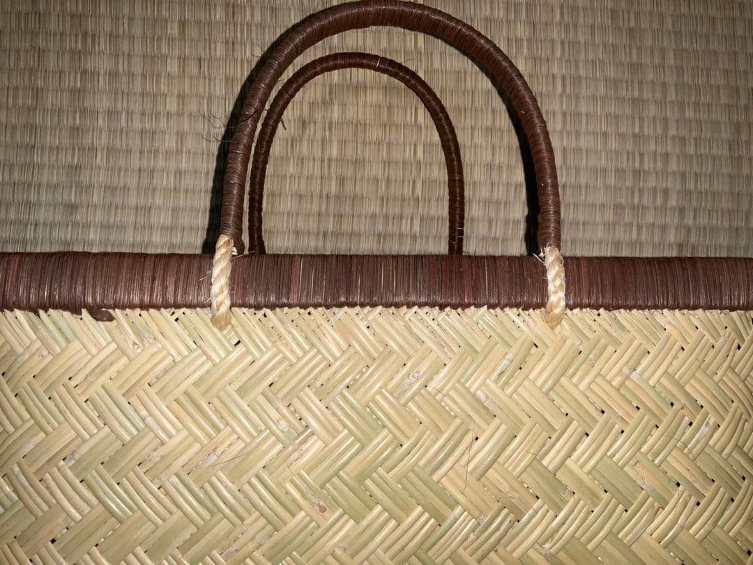 鳥越竹細工　市場かご　新品　●特選●2個セット　大中セット