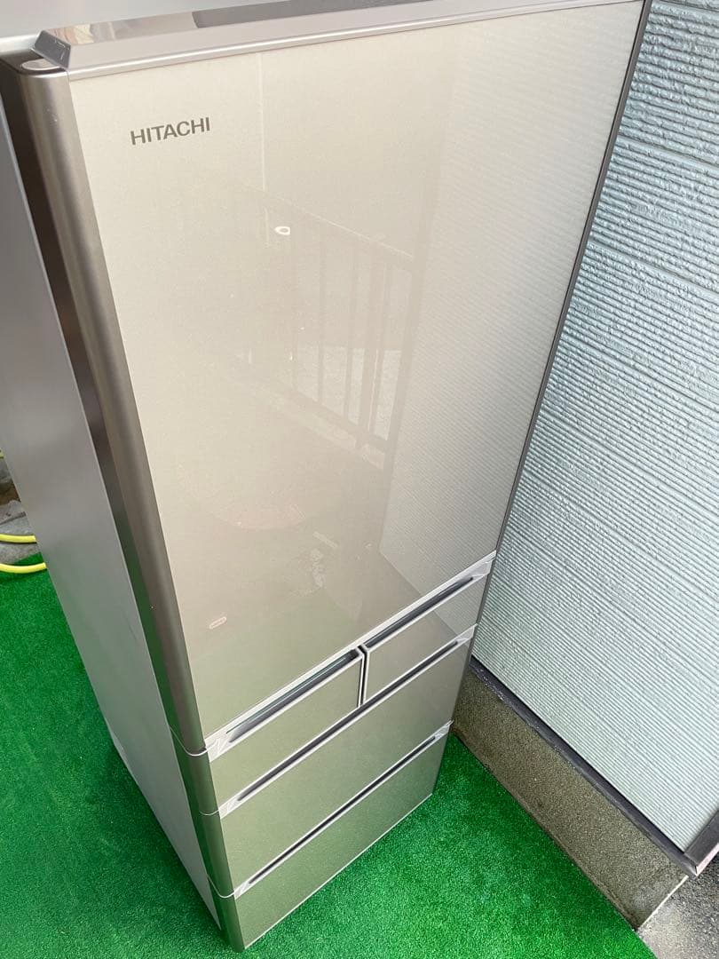 586分解洗浄済み✨ 日立 Sシリーズ ガラストップ5ドア冷蔵庫 真空チルド