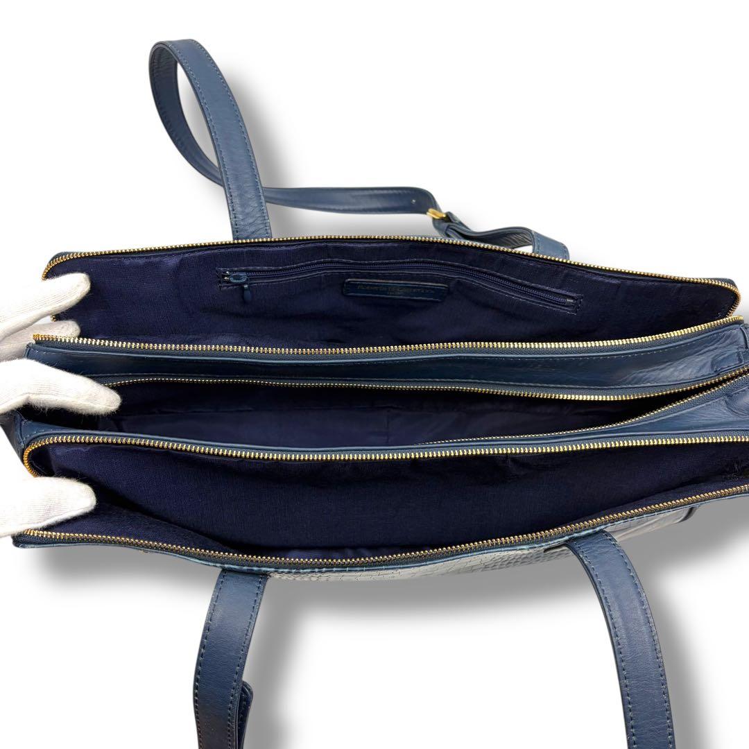 Roberta di Camerino クロコ型押し ショルダーバッグ ボストン