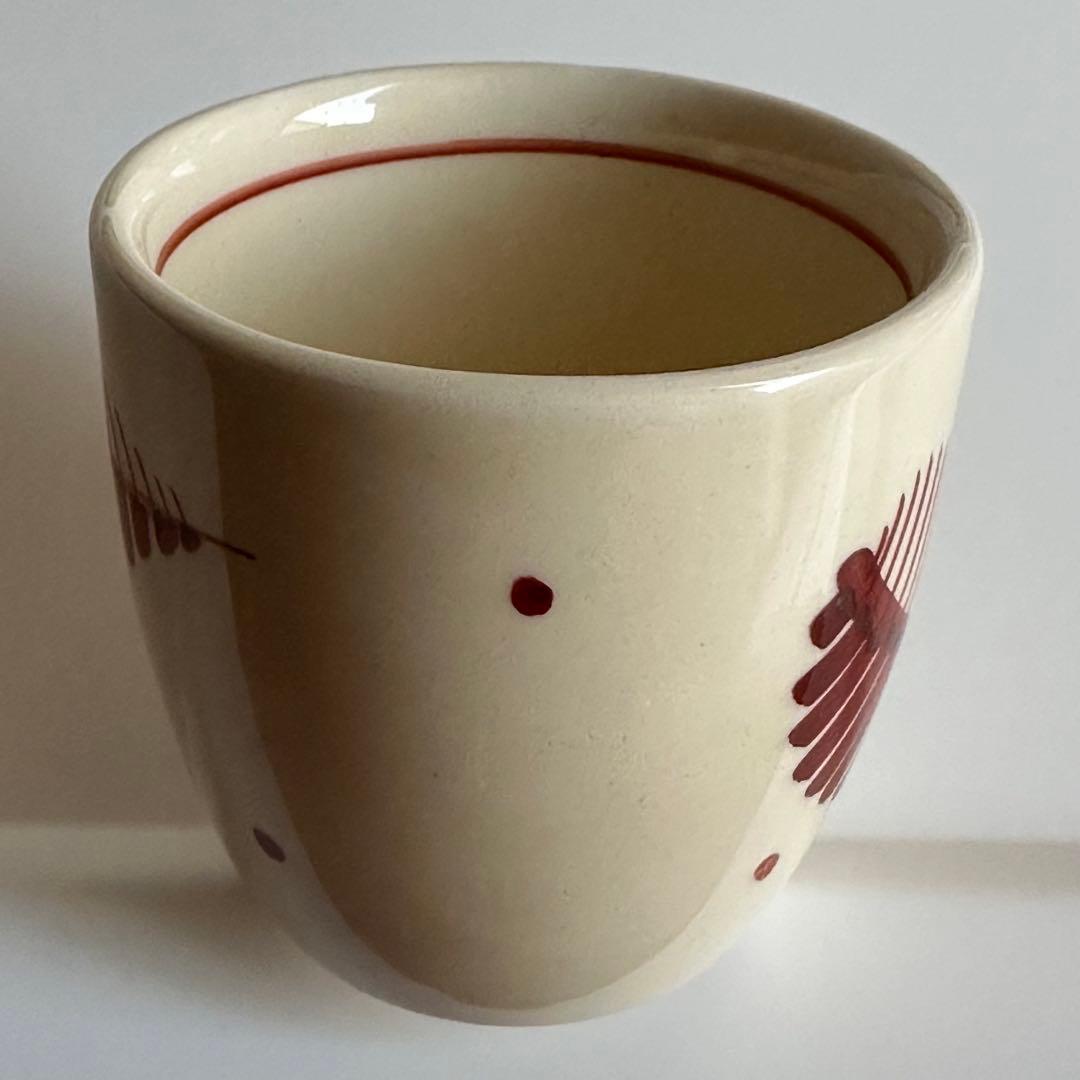 011 スージークーパー　ファエンツァ　赤茶色　エッグカップ