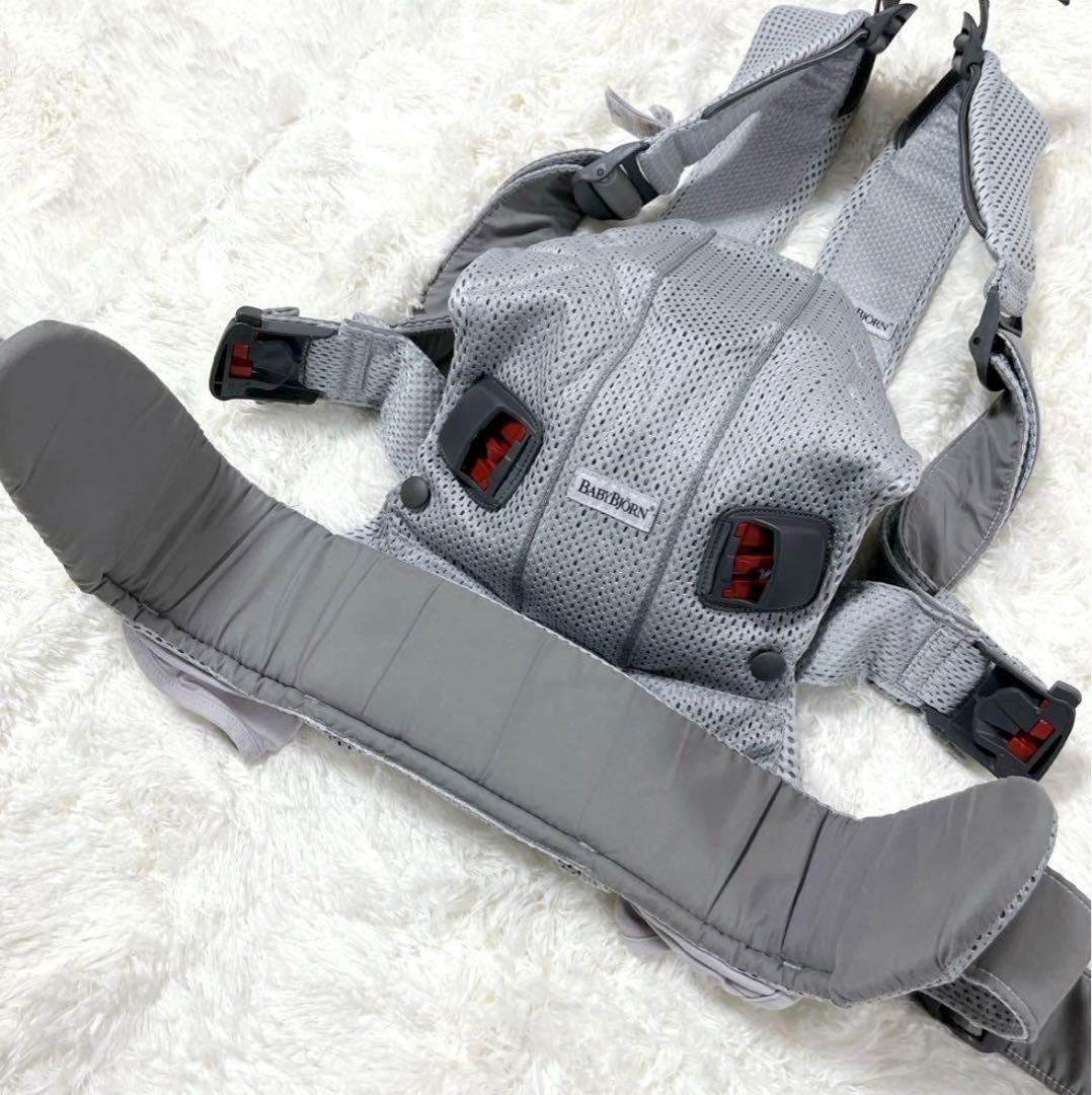 【極美品】 BABYBJÖRN ワンカイエアー　抱っこ紐　シルバー