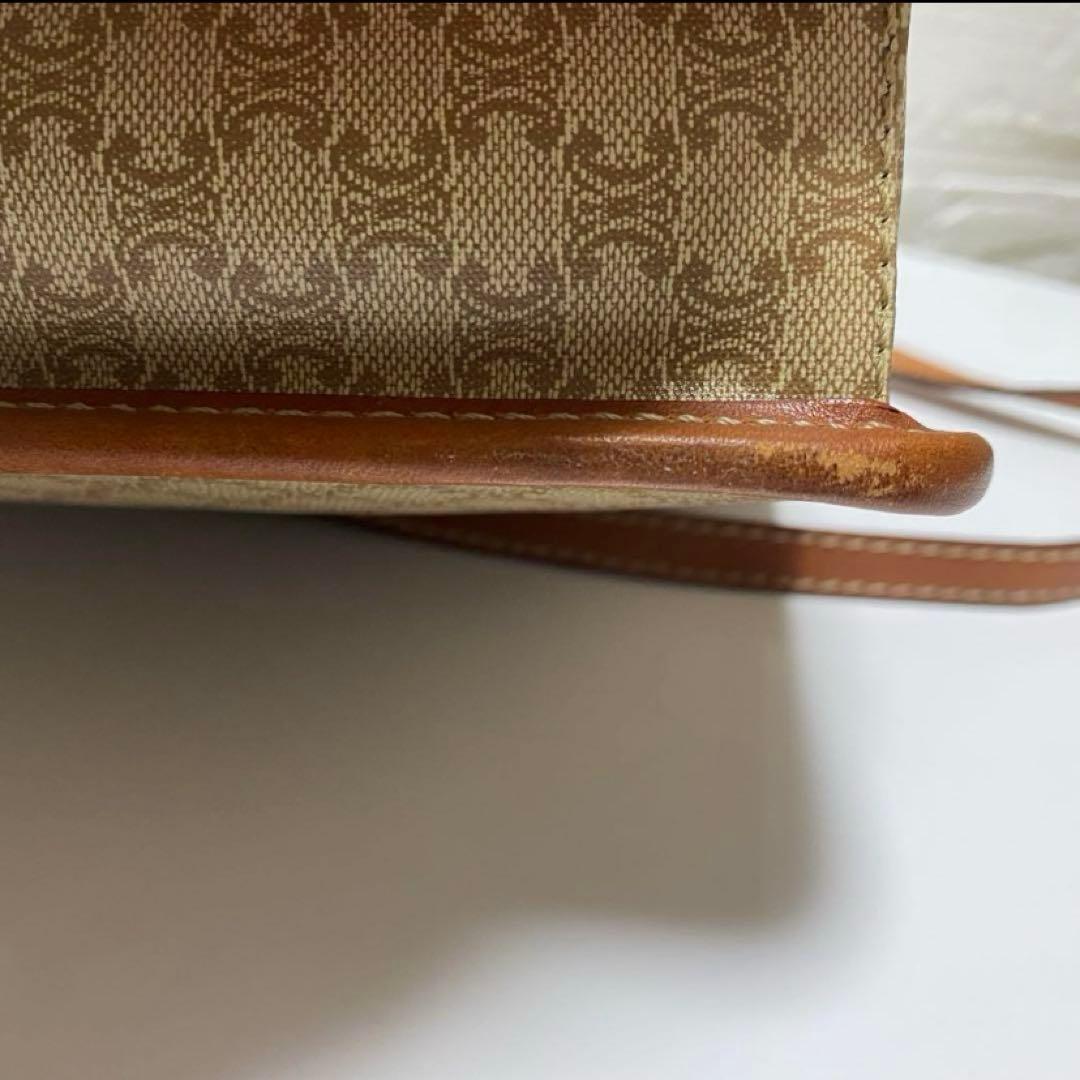 【美品✨】CELINEセリーヌ ショルダーバッグ マカダム柄 ブラウントリオンフ