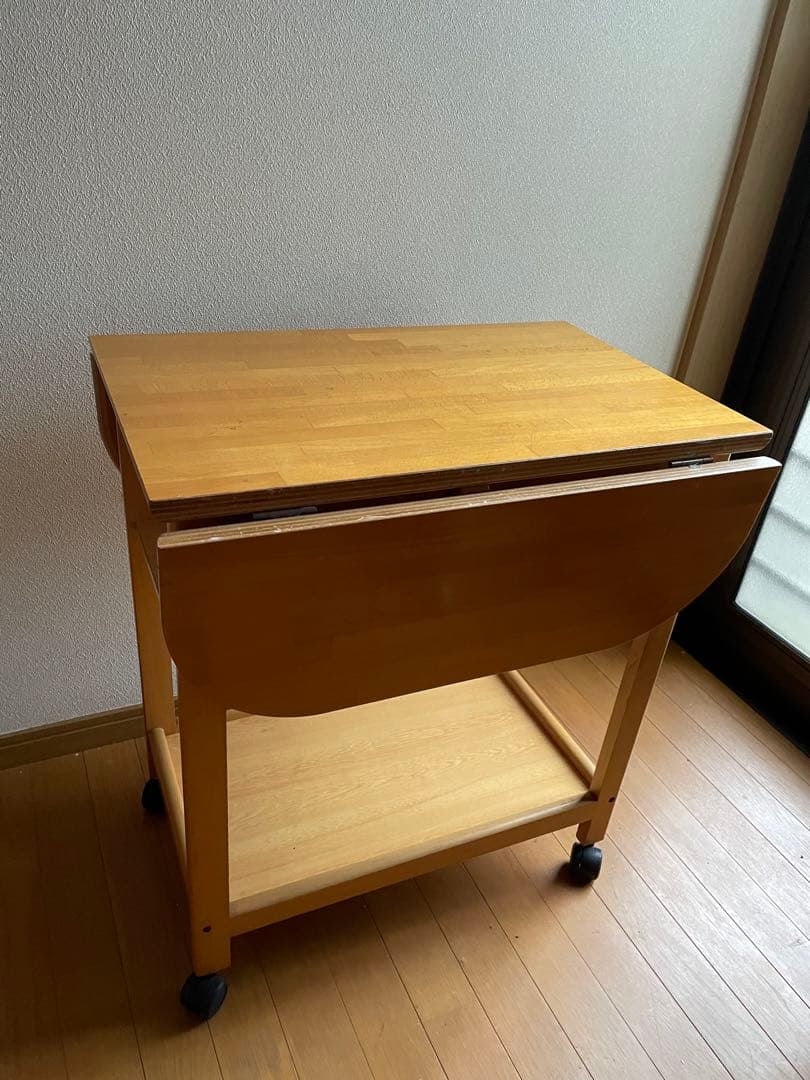 美容 ワゴン キッチン KOiZUMi 昭和レトロ キャスター付き 木製