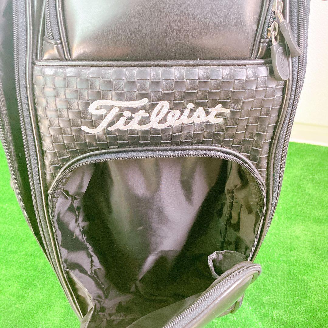 Titleist キャディバッグ CB110-BK 3点式 PVCレザー 希少