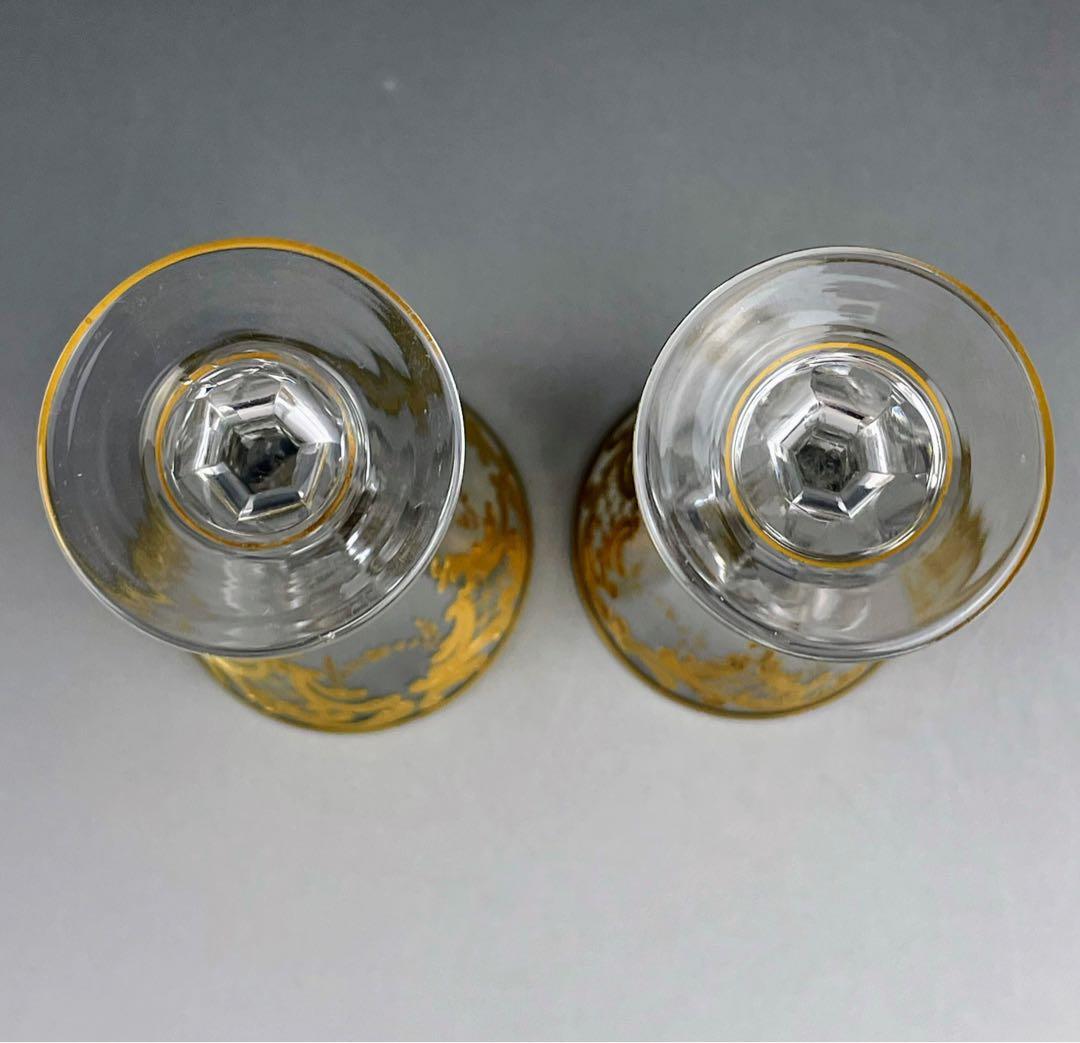 【美品】モーゼル 金彩 ショットグラス リキュール ２客セット スプレンティッド
