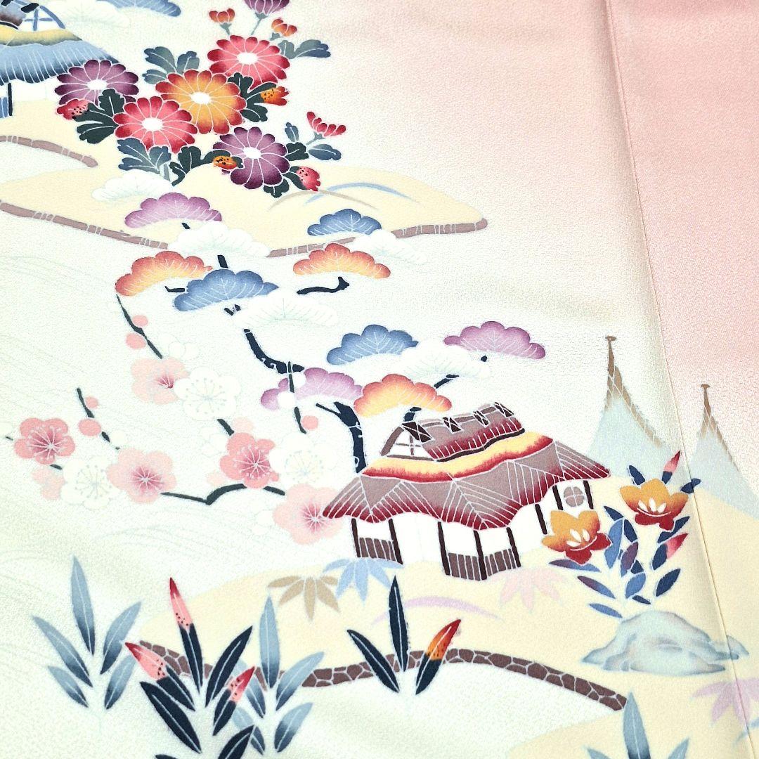 新品 正絹 手描き友禅 訪問着 袷 未使用品