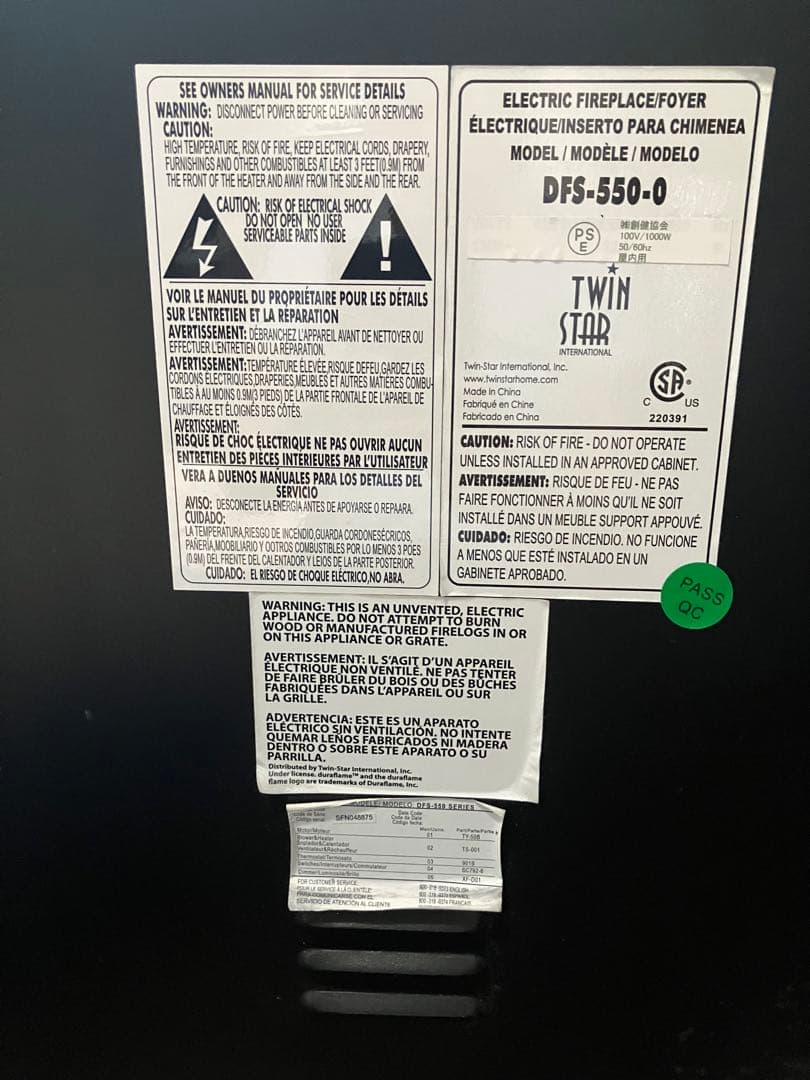 電気暖炉 / 暖炉型電気ヒーター / Duraflame デュラフレイム