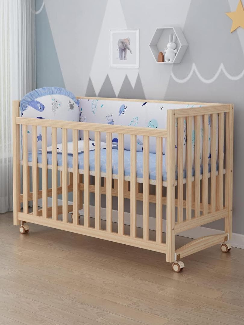 ベビーベッド 木製 新生児 添い寝ベッド 赤ちゃんベッドインベッド 組み立て簡単