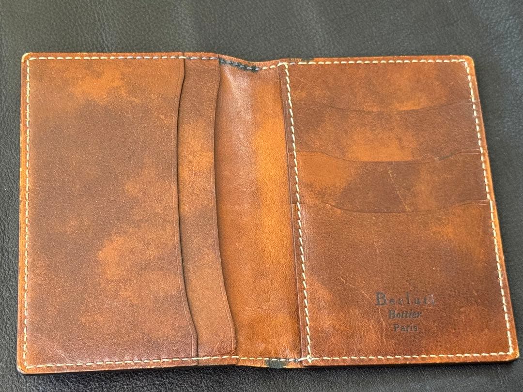 美品❗️BERLUTIベルルッティ　オルガ期　ゴールデンパティーヌ 名刺入れ