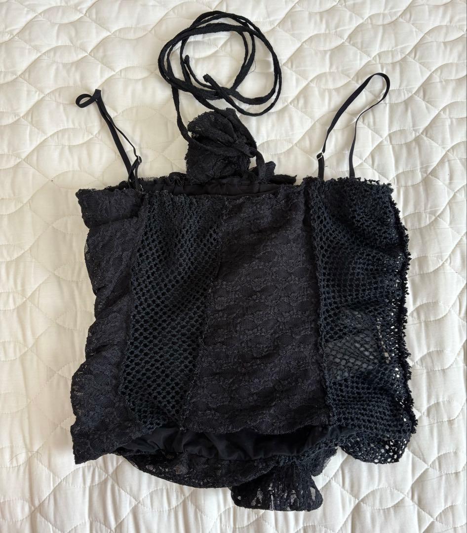 prankproject メッシュローズチューブトップ