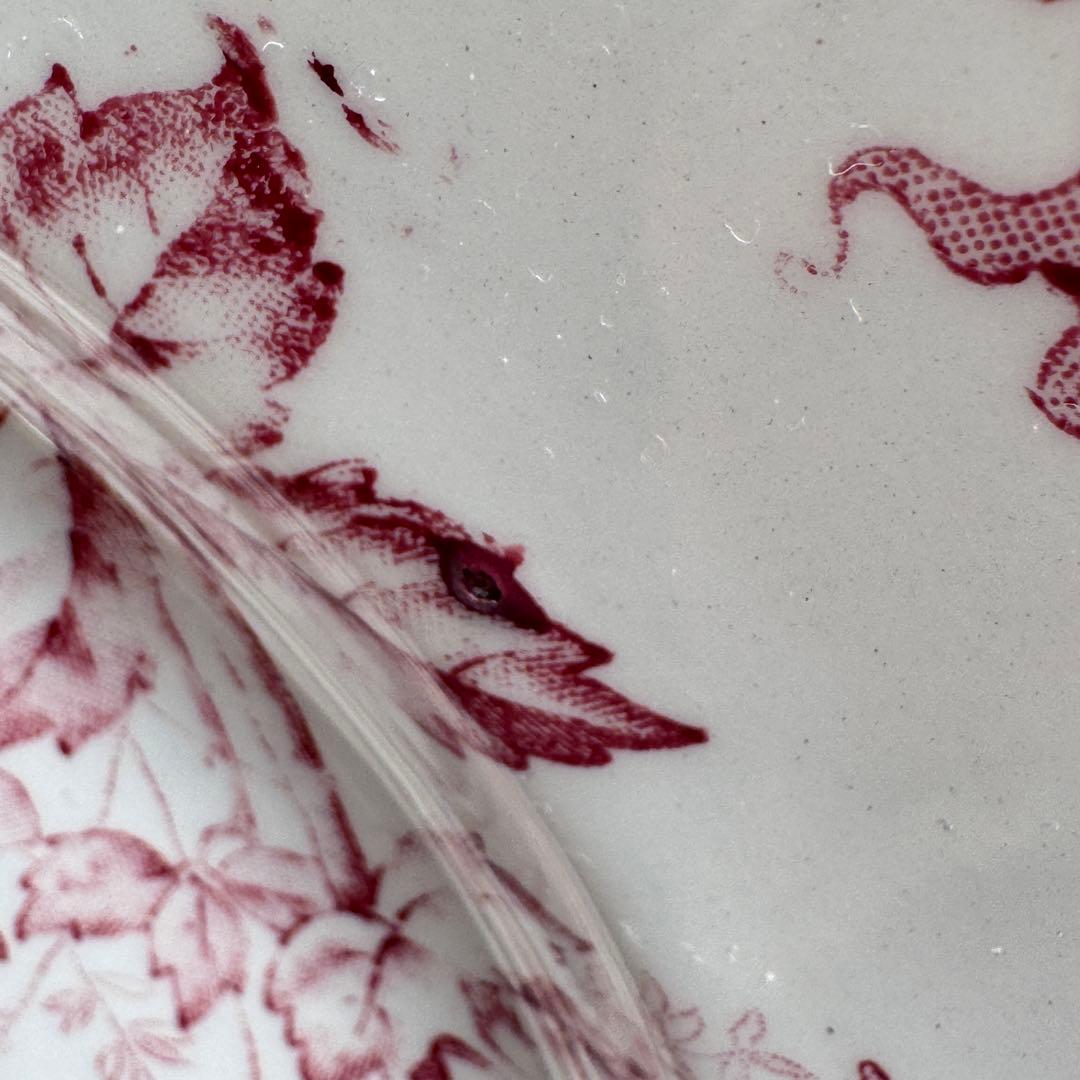 美品　フランスアンティーク　サンタマン　オーべピーヌ デザートプレート