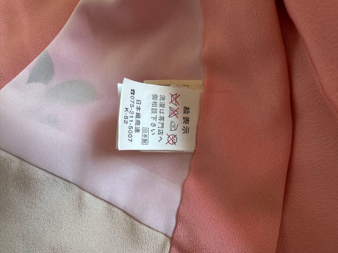 七五三 絹 赤とピンク 着物セット 5歳 3歳