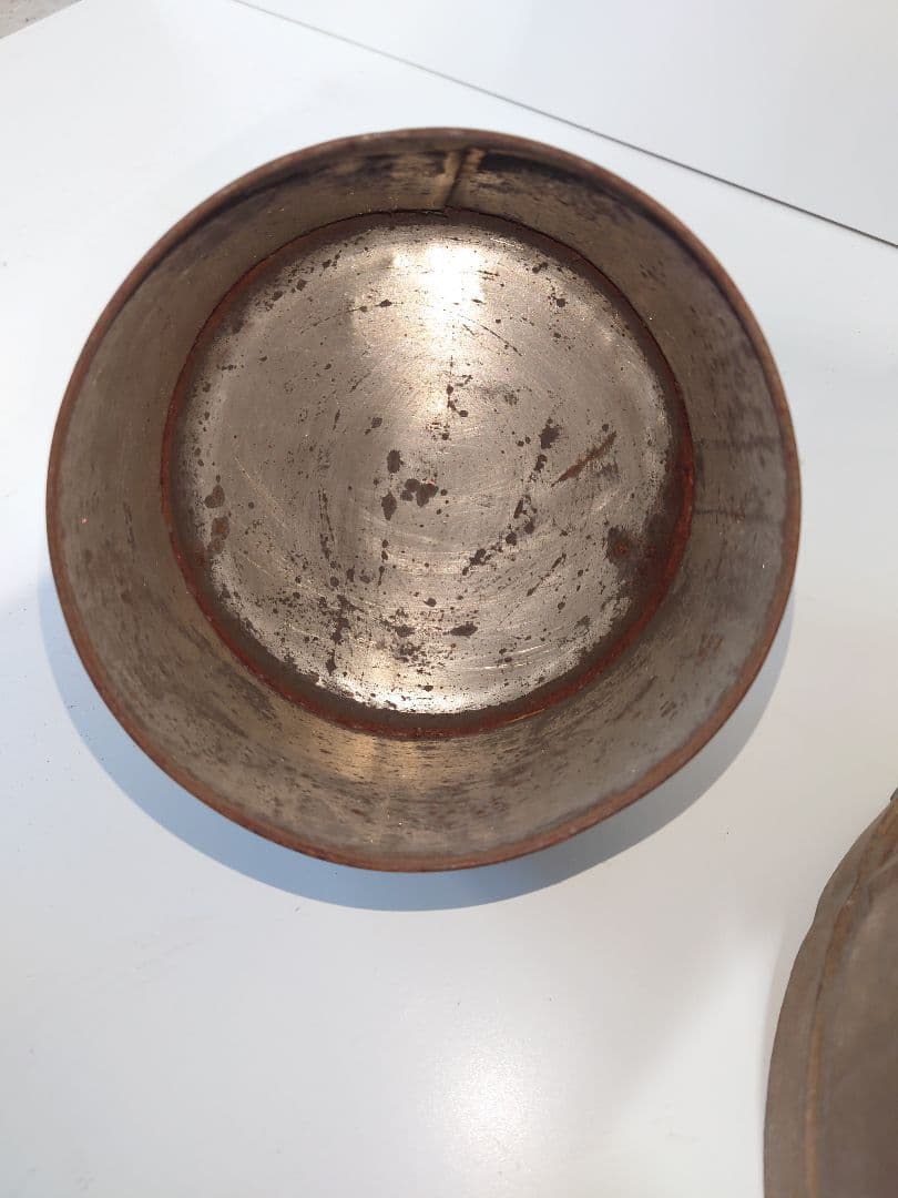 ビンテージミルク缶 金属製 ブラウン