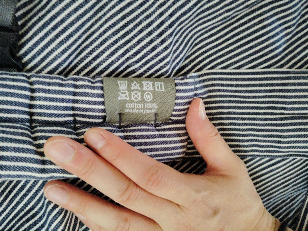 gran mocco スリング ストライプ　ネイビー　白　ストライプ