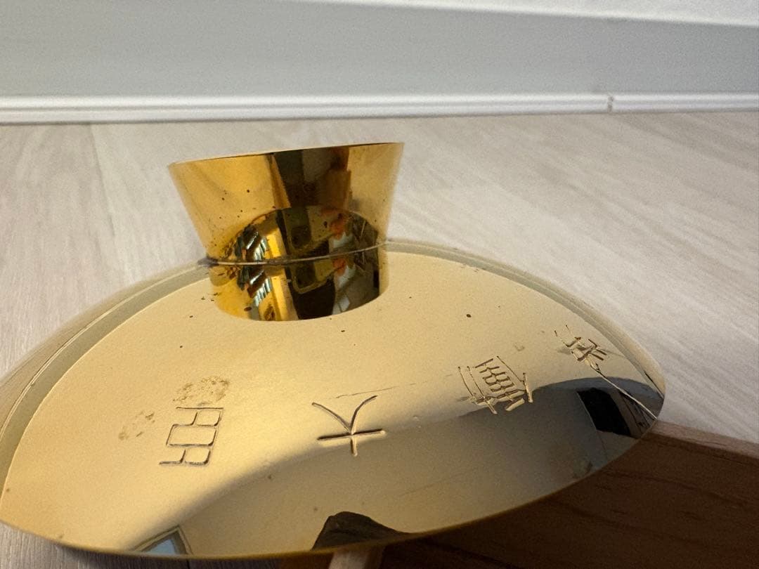 わ*ん様 純銀盃　93.4g (金メッキ) おまけ金メッキ金杯