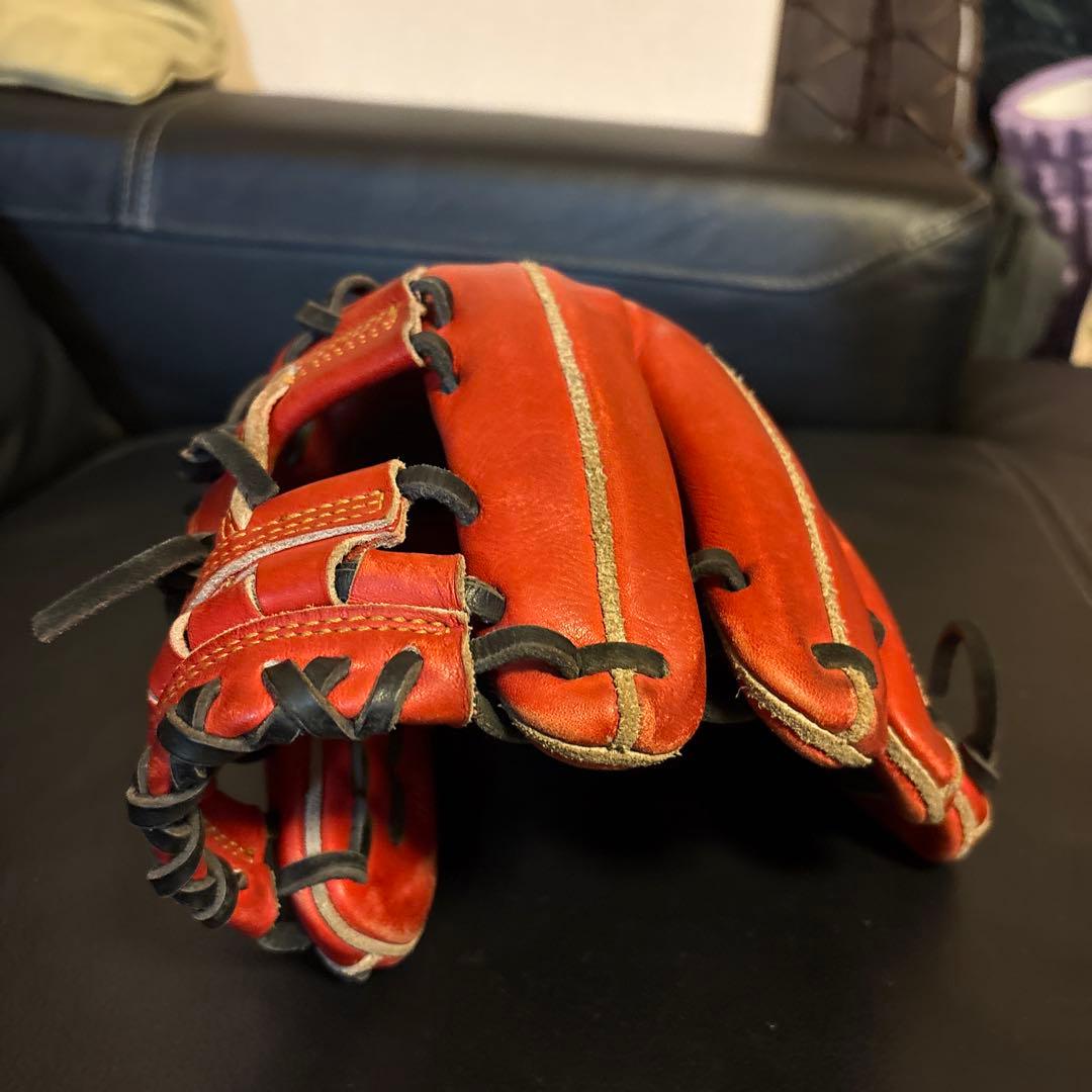 ZETT PROSTATUS 硬式グローブ 赤