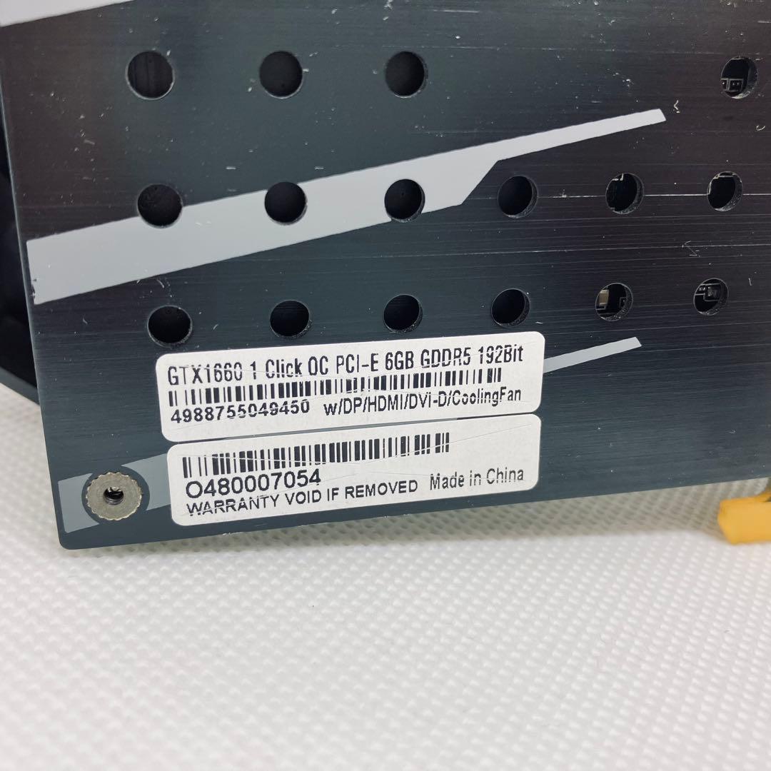 【ジャンク】玄人志向 GALAKURO GEFORCE GTX 1660 A69