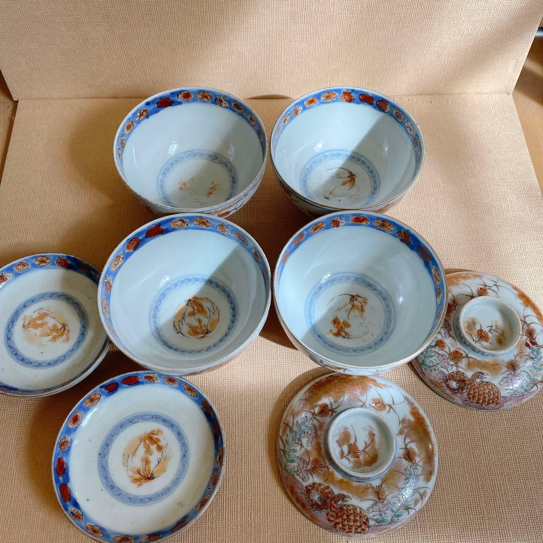 染付盅　骨董品　器　4客