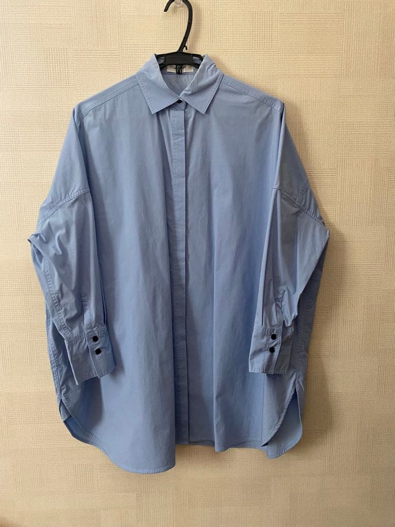 MACHATT ライトブルー オーバーサイズ シャツ