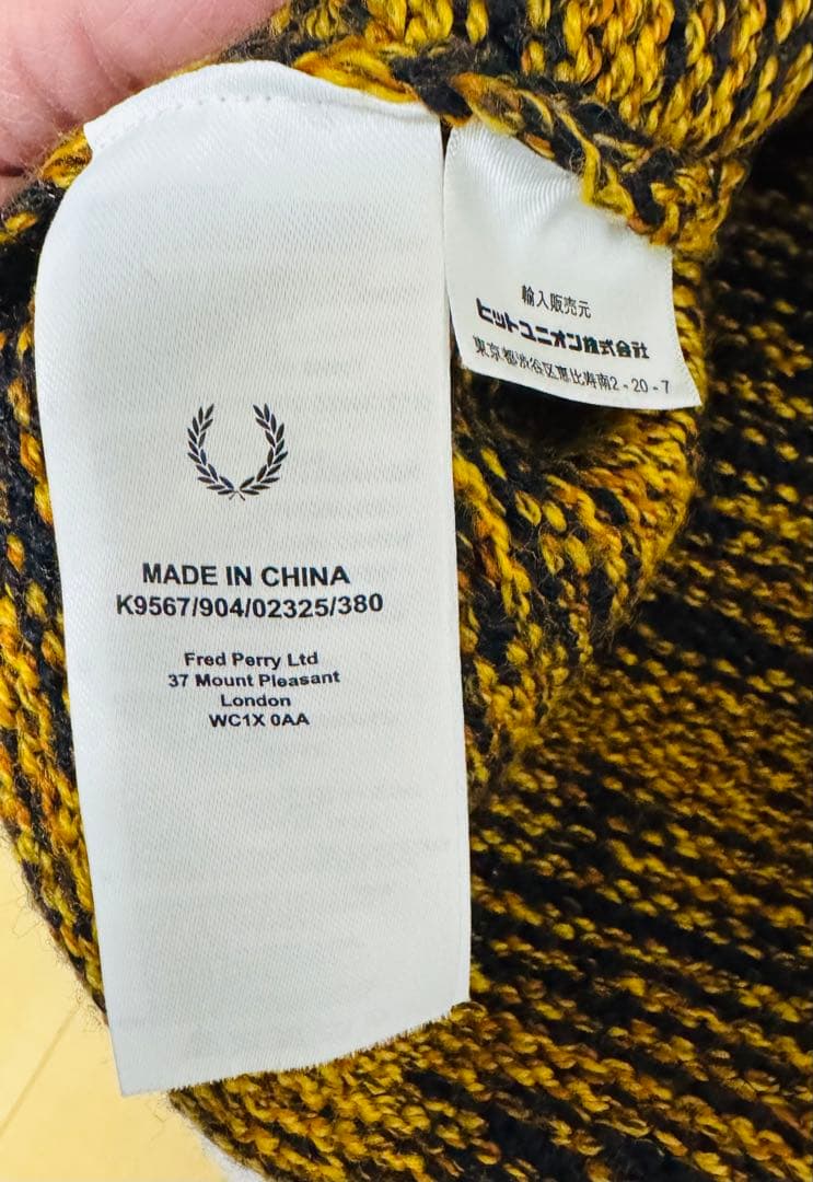 FRED PERRY フレッドペリー　ニットセーター