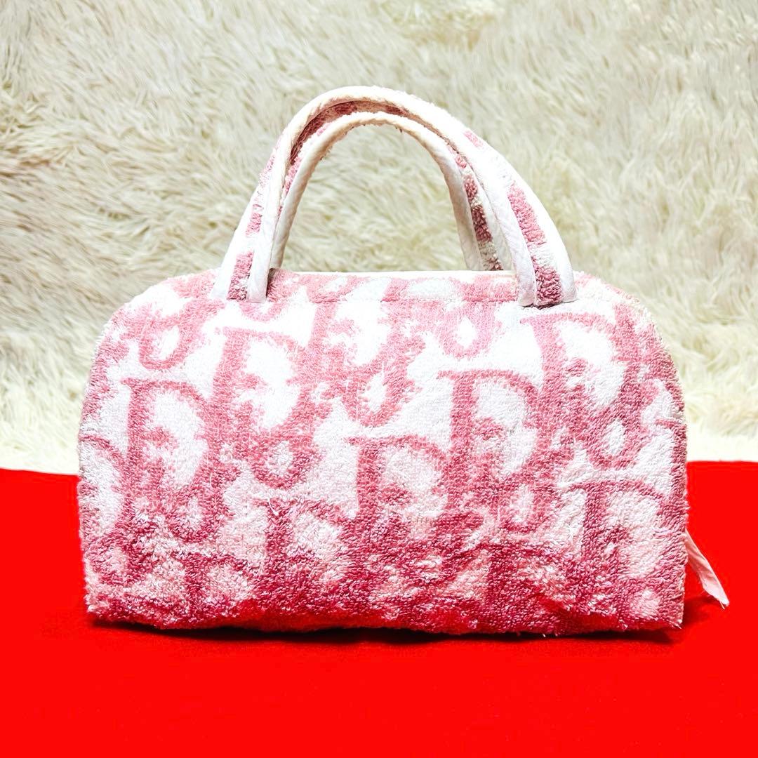 ✨希少✨ Christian Dior トロッター パイル ミニボストンバッグ