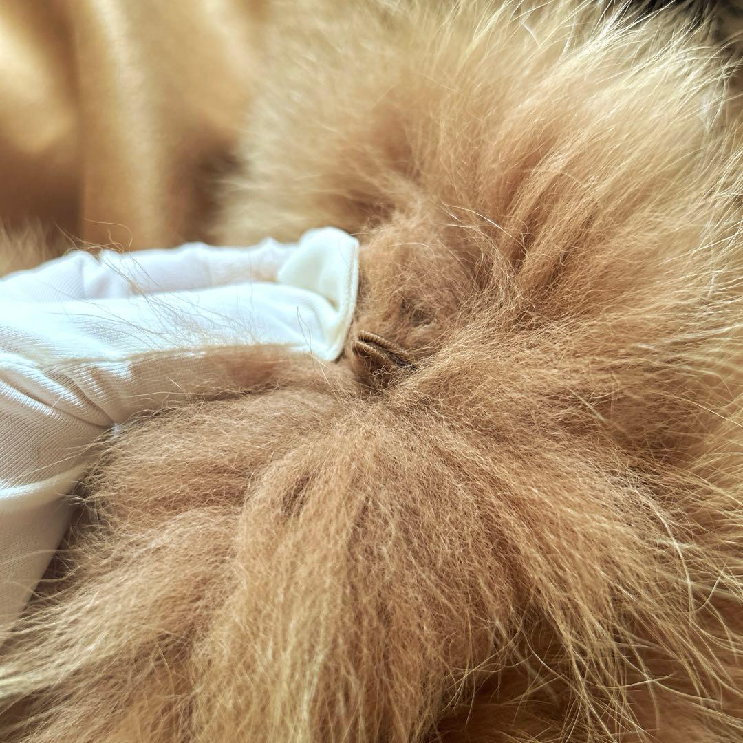 SAGA FURS サガ毛皮・ピュアカシミヤ＆フォックス毛皮大ショールコート新品