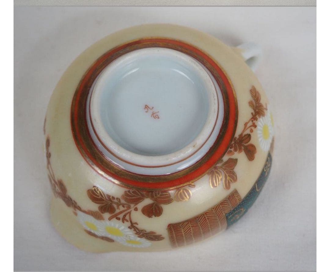 送料無料　大正～昭和初期　九谷焼　 茶器6点セット　煎茶道具