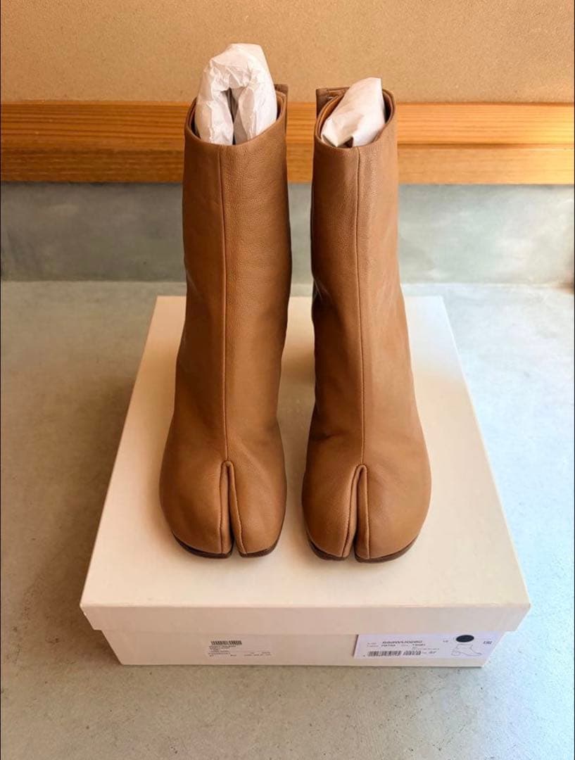 【Maison Margiela】新品未使用マルジェラ/タビブーツ/ブラウン37