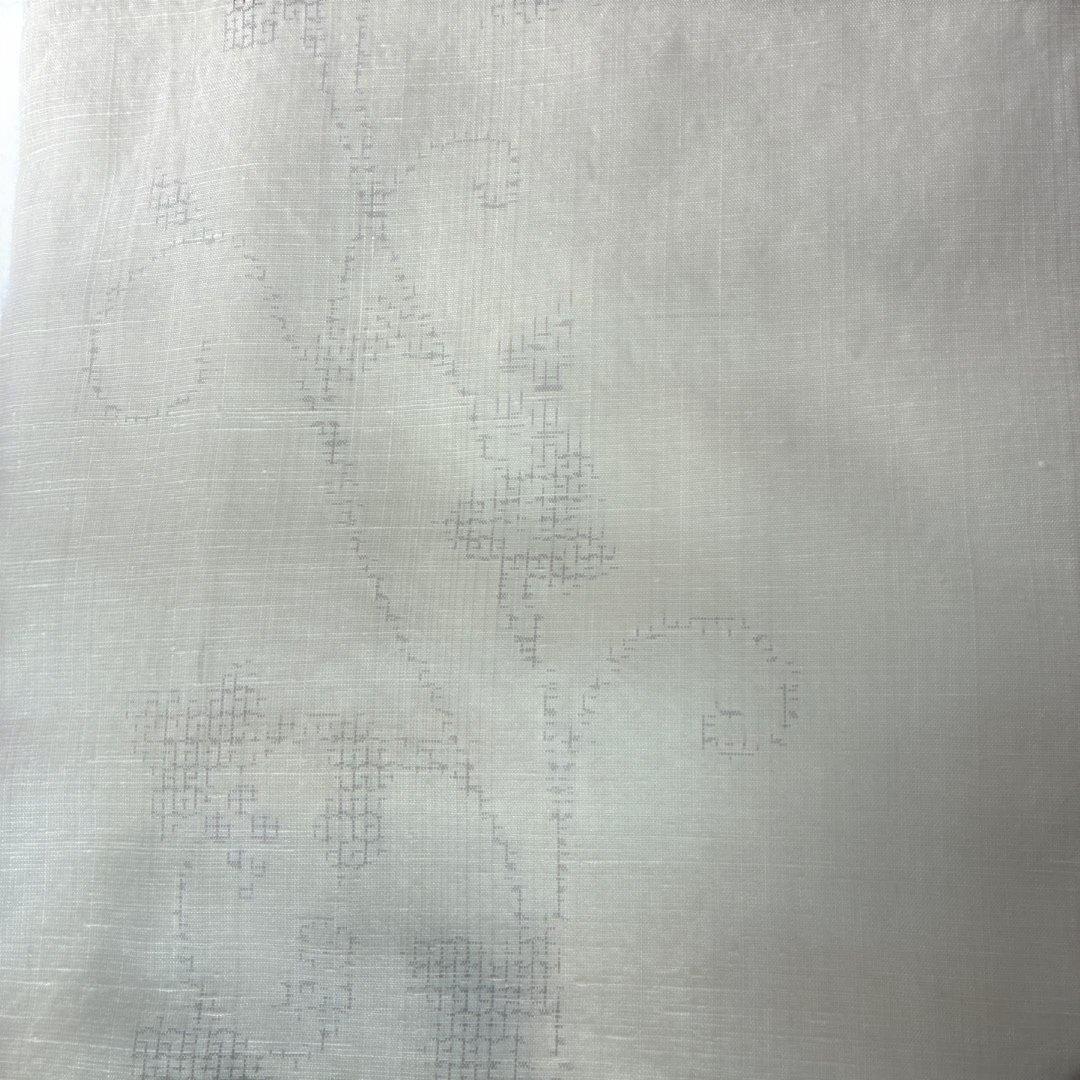 miru様用　奥順　結城紬　躾糸付き　草花文　証紙あり