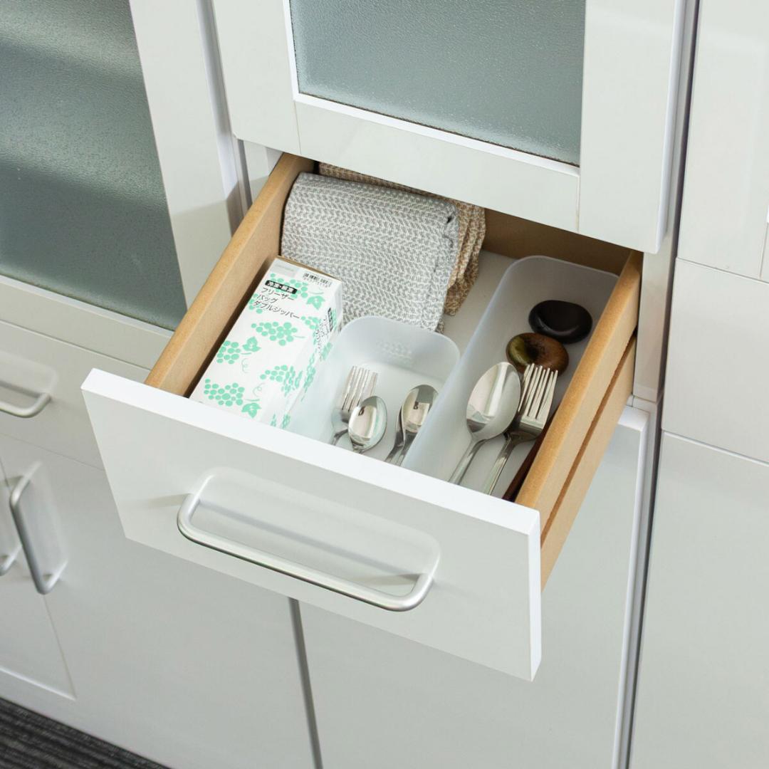 ヌーヴォー　食器棚　サイズ30-180　収納棚　鏡面メラミン仕様　背面化粧仕上げ