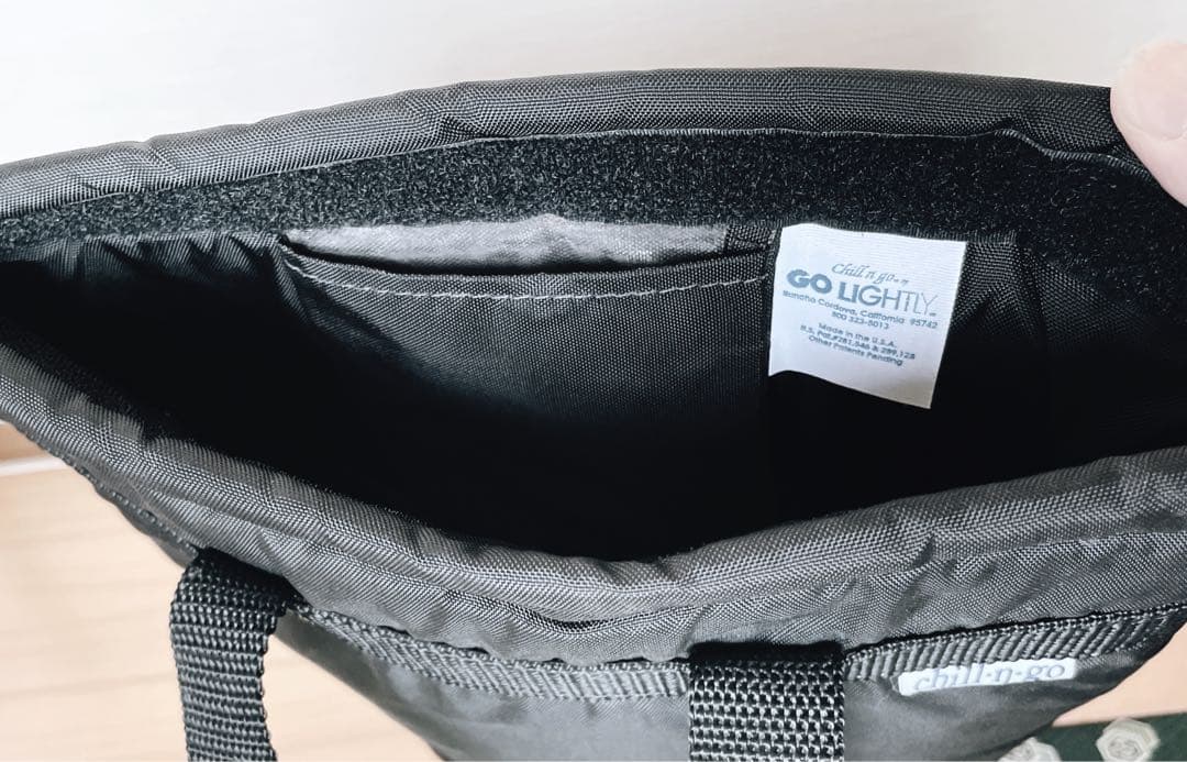 chill-n-go ワインバッグ 2ボトル　保冷バッグ　黒　アメリカ製　美品