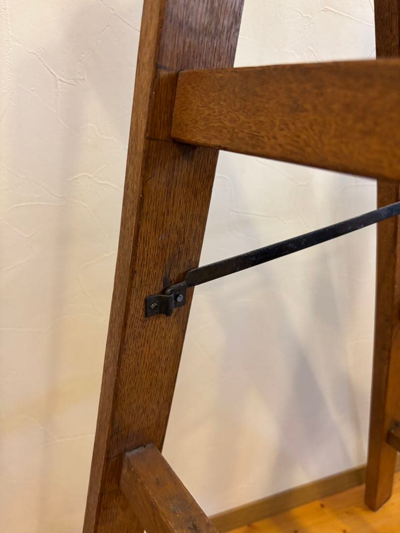 アンティーク木製ラダー脚立ディスプレイ棚