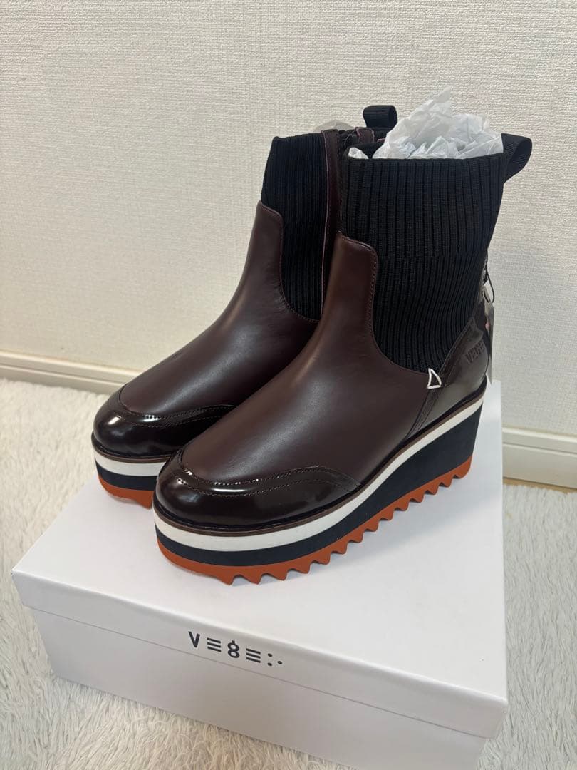 ヤマダヤ⭐️ブーツ⭐️大人気VEGE⭐️新品⭐️23cm ブラウン