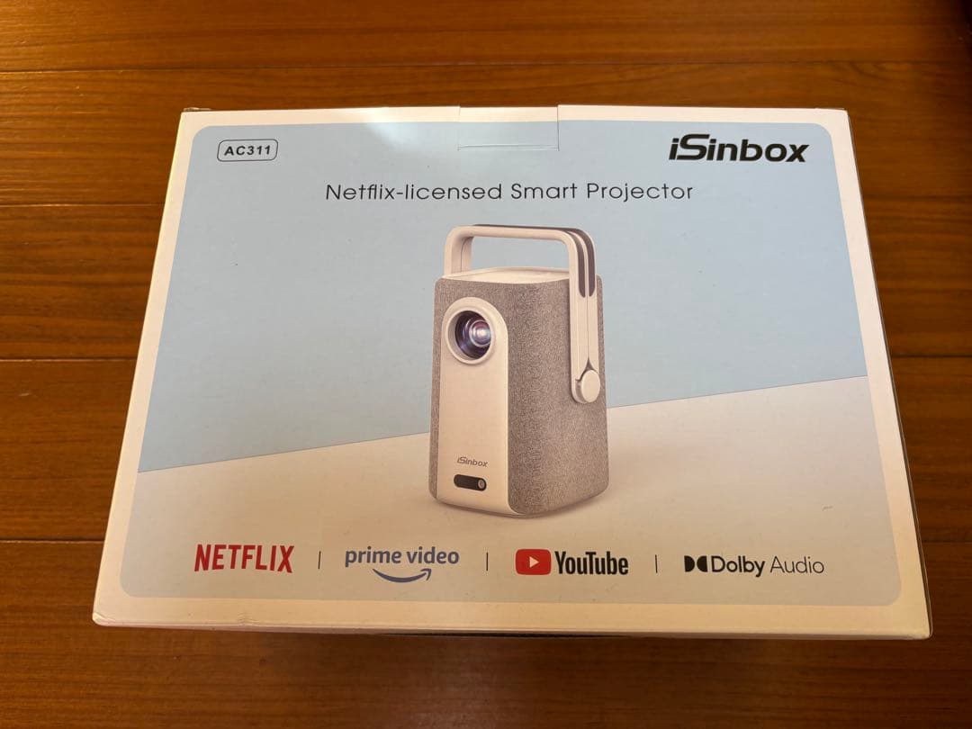 iSinbox プロジェクター AC311 Netflix公式アプリ内蔵 4K