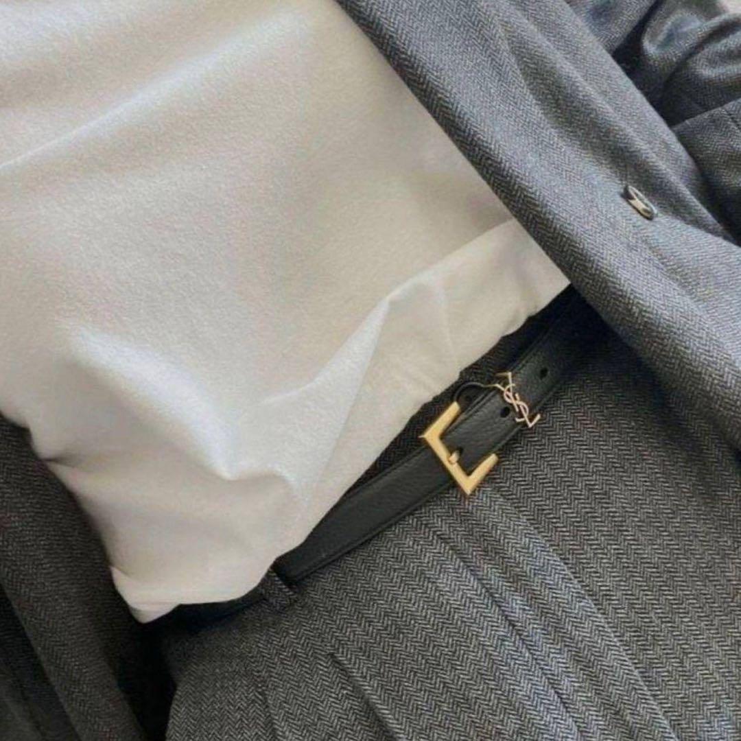 YSL ベルト ゴールド レザー 激安