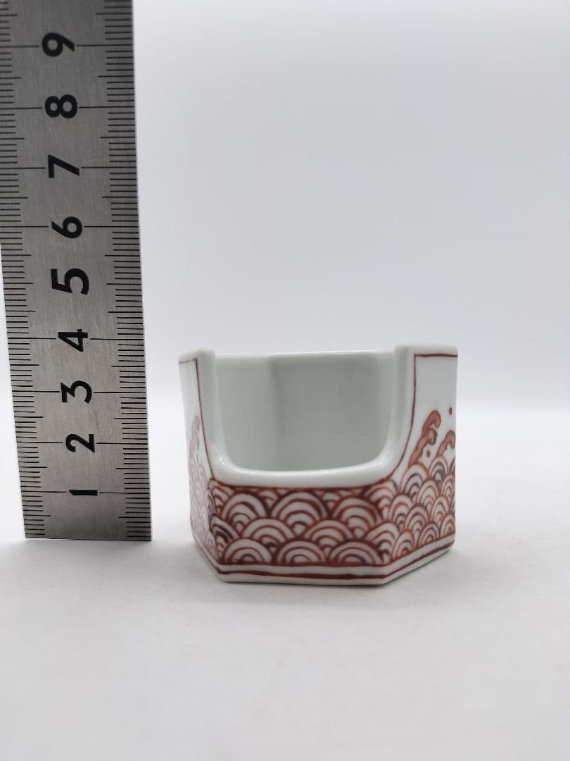 c729 煎茶 盆巾巾筒 青海波 北村和煌 茶道具 古物