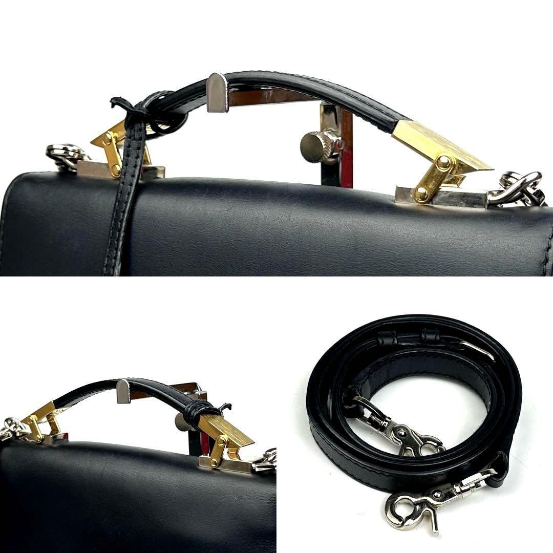 【美品】バレンシアガ　ル・ディス　ショルダーバッグ　2way　レザー　ブラック