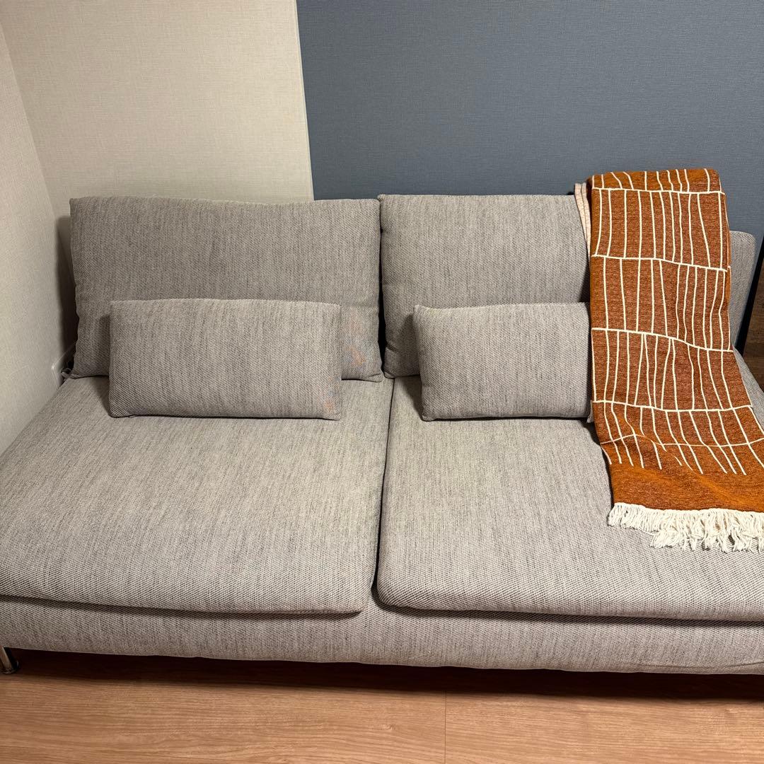 ソーデルハムン ソファカバー 3人掛け ヴィーアルプ ベージュ/ブラウン