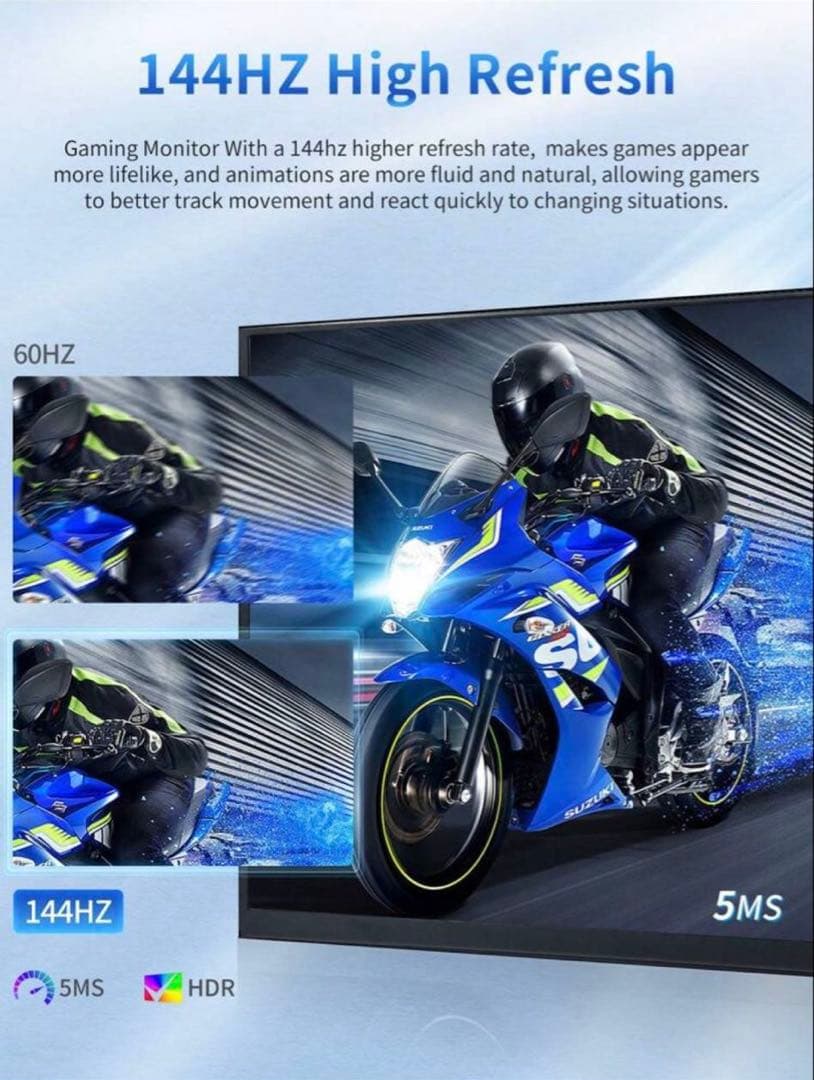 144Hz対応 16インチ ゲーミングモバイルモニター PS5/PC/スマホ用