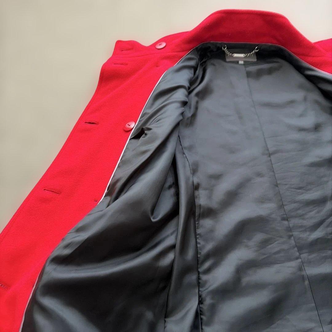 ⑥ LAURA ASHLEY レッド ダブルブレストコート サイズ10