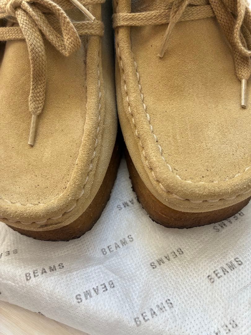 美品　Clarks クラークス　ワラビー　スエード モカシン 23.5 cm